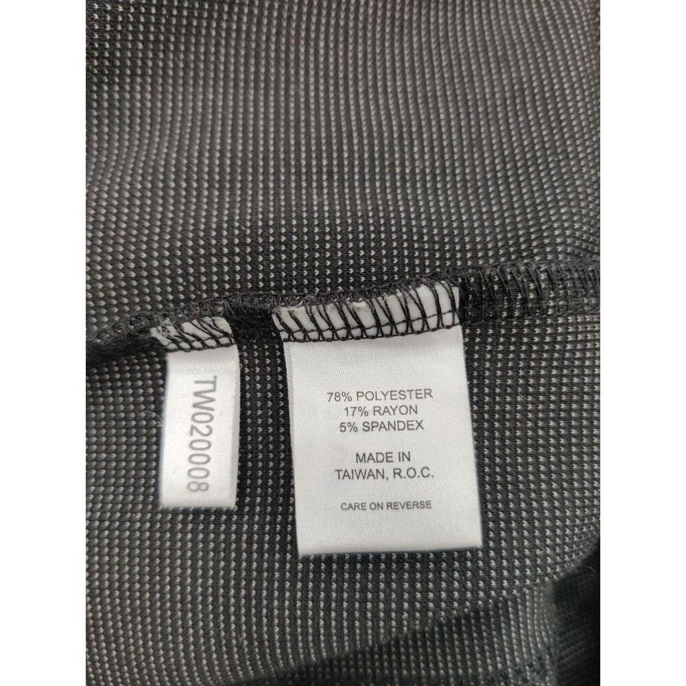 NEW YORK & COMPANY Womens Size 10 Grey Sheath Dress 3/4 Sleeve Piping - Picture 8 of 11